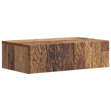 vidaXL Τραπεζάκι Τοίχου Παλαιωμένο ξύλο 87,5x34,5x17cm
