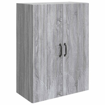 vidaXL Τοίχου Ντουλάπα Γκρι Sonoma 66x34,5x90 εκ