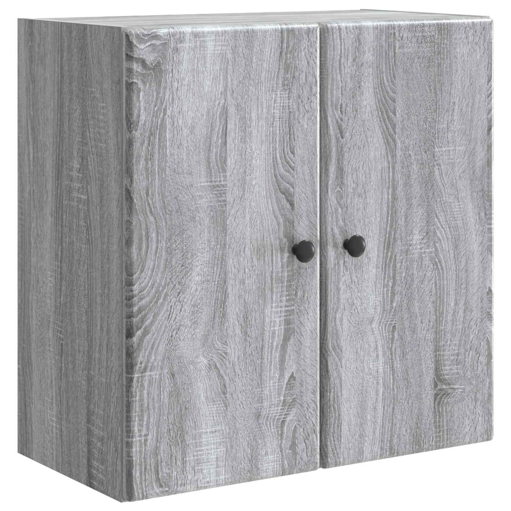 vidaXL Τοίχου Ντουλάπα Γκρι Sonoma 59x31x60cm Επεξεργασμένο Ξύλο