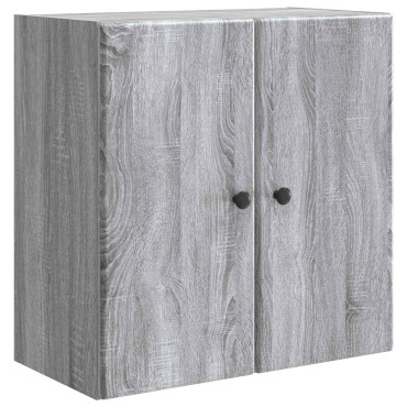 vidaXL Τοίχου Ντουλάπα Γκρι Sonoma 59x31x60cm Επεξεργασμένο Ξύλο
