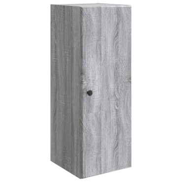vidaXL Τοίχου Ντουλάπα Γκρι Sonoma 33x34,5x90 εκ