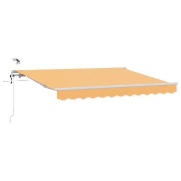vidaXL Αναδιπλούμενη τέντα Άμμος 450 x 350 εκ Πολυεστέρας