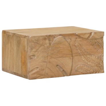 vidaXL Χειροποίητο Κομοδίνο Καφέ Τίκ 40x30x20 εκ 1 τεμ.