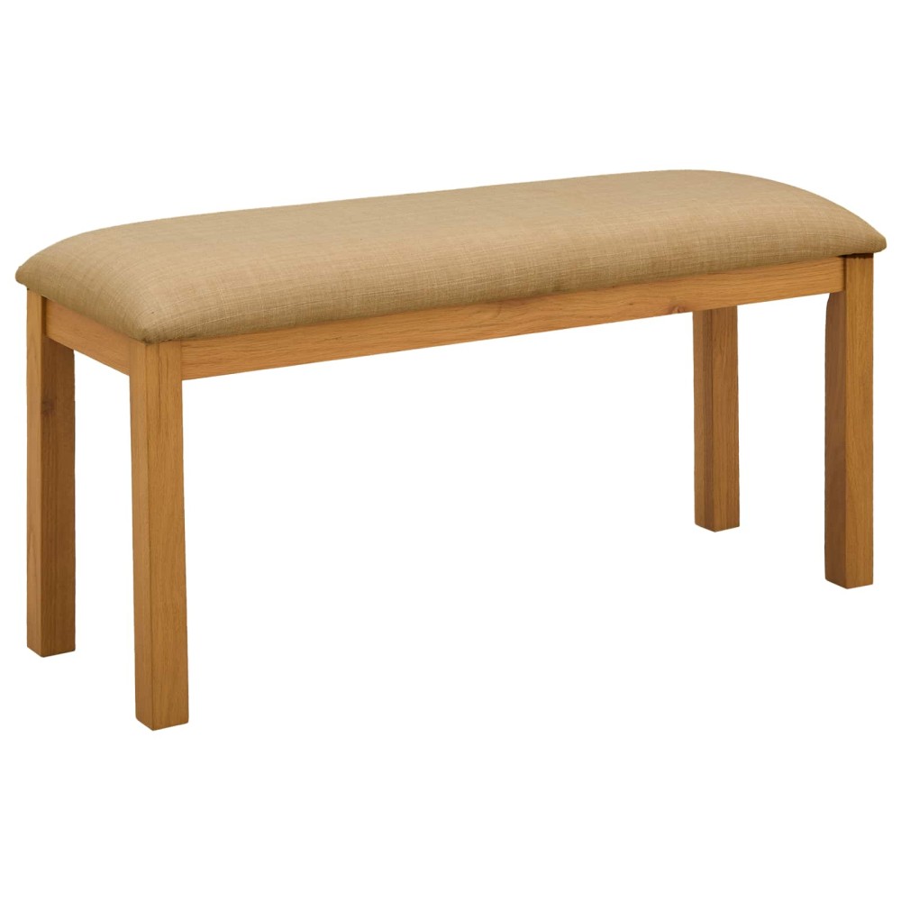 vidaXL Καθιστικό Σαλονιού 95x32x45cm Στερεό Ξύλο Δρυός Μπεζ