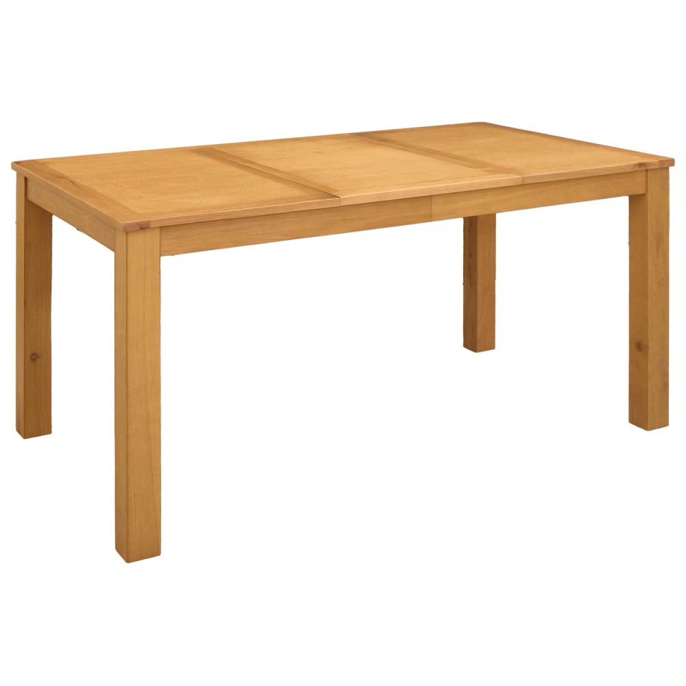 vidaXL Τραπεζαρία 150x85x75cm Στερεό Ξύλο Δρυός Φυσικό Ορθογώνιος 1 τεμ.