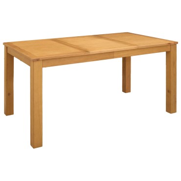 vidaXL Τραπεζαρία 150x85x75cm Στερεό Ξύλο Δρυός Φυσικό Ορθογώνιος 1 τεμ.