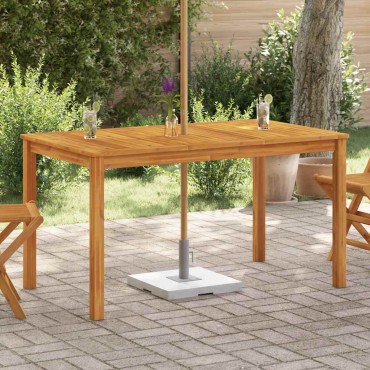 vidaXL Τραπέζι Κήπου 140x80x74cm από Μασίφ Ξύλο Ακακίας 1 τεμ.
