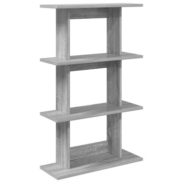 vidaXL Ράφι Τοίχου Επιτοίχιο Γκρι Sonoma 56x20x90 εκ 1 τεμ.