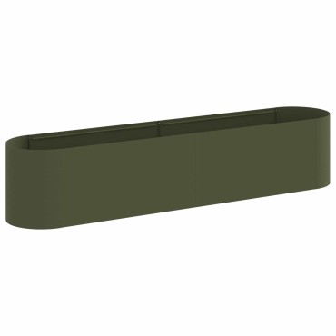 vidaXL Υψωμένο Κρεβάτι Κήπου Λαδί 200 x 40 x 40 εκ.