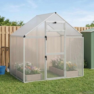 vidaXL Κλουβί Πουλιών Ασημί 181,5 x 112 x 173,5 εκ.