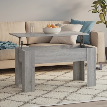 vidaXL Τραπεζάκι Σαλονιού Γκρι Sonoma 101x49x52cm Επεξεργασμένο Ξύλο 1 τεμ.