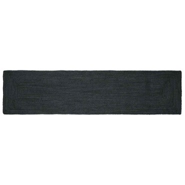 vidaXL Χαλί Περιοχής Σκούρο Γκρι 60x300cm Γιούτα