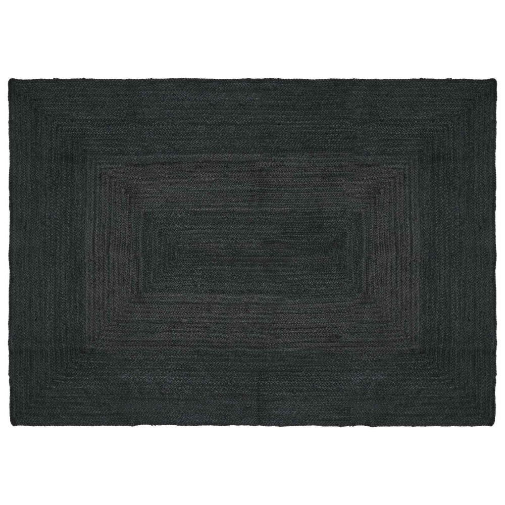vidaXL Χαλί Περιοχής Σκούρο Γκρι 120x170cm Γιούτα