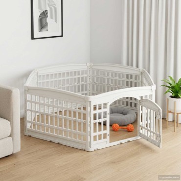 vidaXL Παιχνιδόσπιτο Σκύλου 6 Πάνελ 177,5 x 154,5 x 58 εκ Πλαστικό