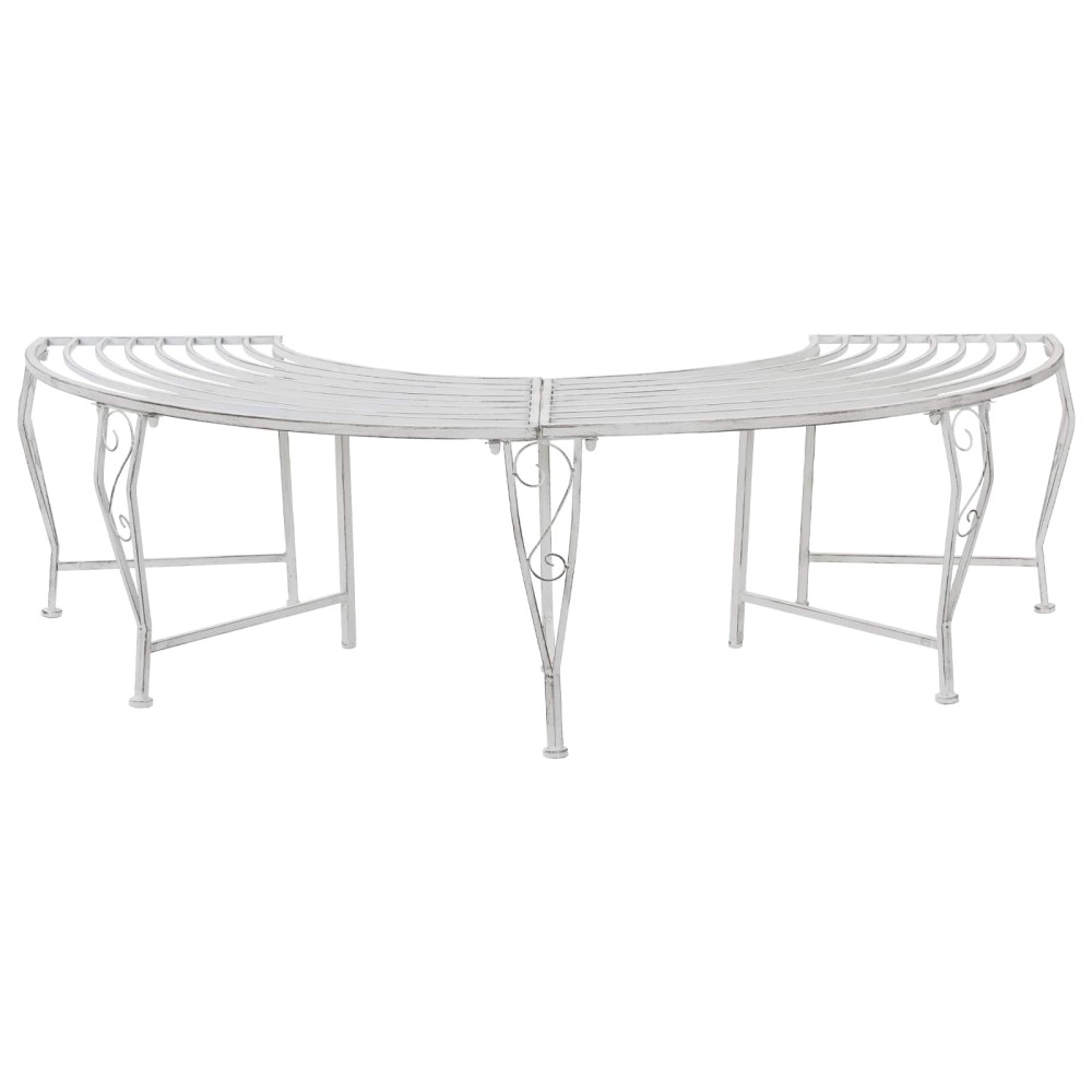 vidaXL Παγκάκι Δέντρου 4-Αριθμός καθισμάτων 160x80x44cm Ατσάλι 1 τεμ.