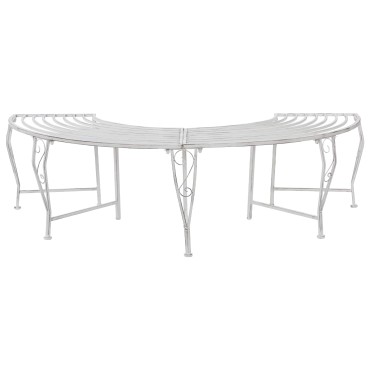 vidaXL Παγκάκι Δέντρου 4-Αριθμός καθισμάτων 160x80x44cm Ατσάλι 1 τεμ.