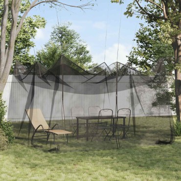 vidaXL Δικτύο Κουνούπια Κήπου 220 mesh Μαύρο 4 x 4 x 2,5 m Πολυεστέρας