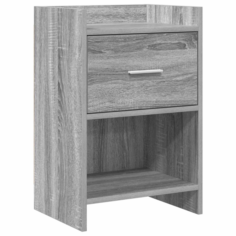 vidaXL Κομοδίνα Γκρι Sonoma 40x30x60cm Επεξεργασμένο Ξύλο 1 τεμ.
