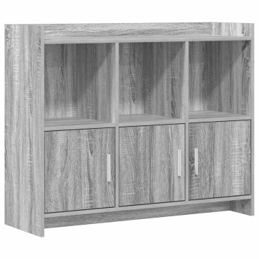 vidaXL Πλαϊνό γραφείο Γκρι Sonoma 98,5x33x80cm Επεξεργασμένο Ξύλο 1 τεμ.