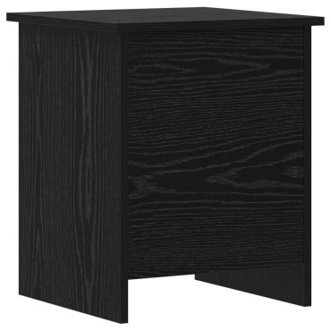 vidaXL Θήκη Αποθήκευσης Μαύρη Δρυς 40x40x50cm Επεξεργασμένο Ξύλο