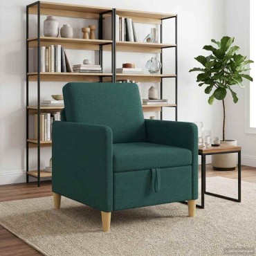 vidaXL Καναπές με Αποθήκευση Σκούρο Πράσινο 72x78x87cm