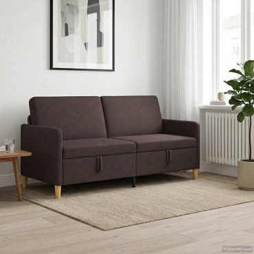 vidaXL Καναπές με Αποθήκευση Σκούρο Καφέ 172x78x87cm Πολυεστέρας