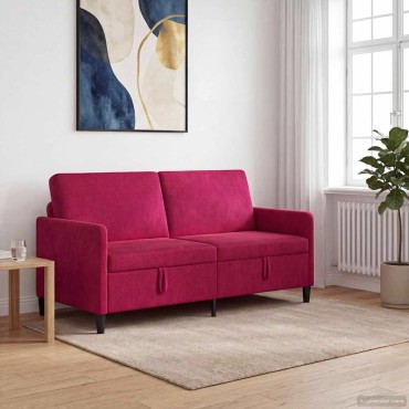 vidaXL Καναπές με Αποθήκευση Κόκκινο 172x78x87cm Πολυεστέρας