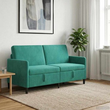 vidaXL Καναπές με Αποθήκευση Τιρκουάζ 172x78x87cm Πολυεστέρας