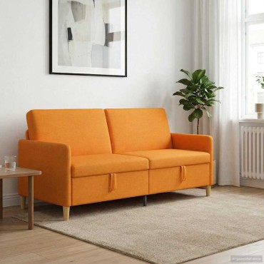 vidaXL Καναπές με Αποθήκευση Σκούρο κίτρινο 192x78x87cm