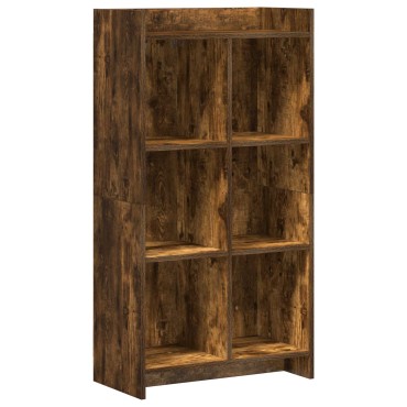 vidaXL Βιβλιοθήκη Καπνισμένο Ξύλο Δρυός 59x30x111 εκ 1 τεμ.