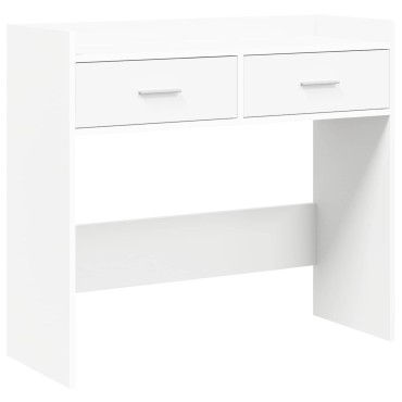 vidaXL Τραπέζι κονσόλας Λευκό 90x35x80cm Επεξεργασμένο Ξύλο