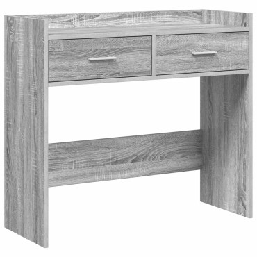 vidaXL Τραπέζι κονσόλας Γκρι Sonoma 90x35x80cm Επεξεργασμένο Ξύλο