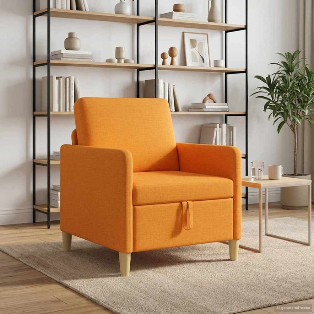 vidaXL Καναπές με Αποθήκευση Σκούρο κίτρινο 72x78x87cm