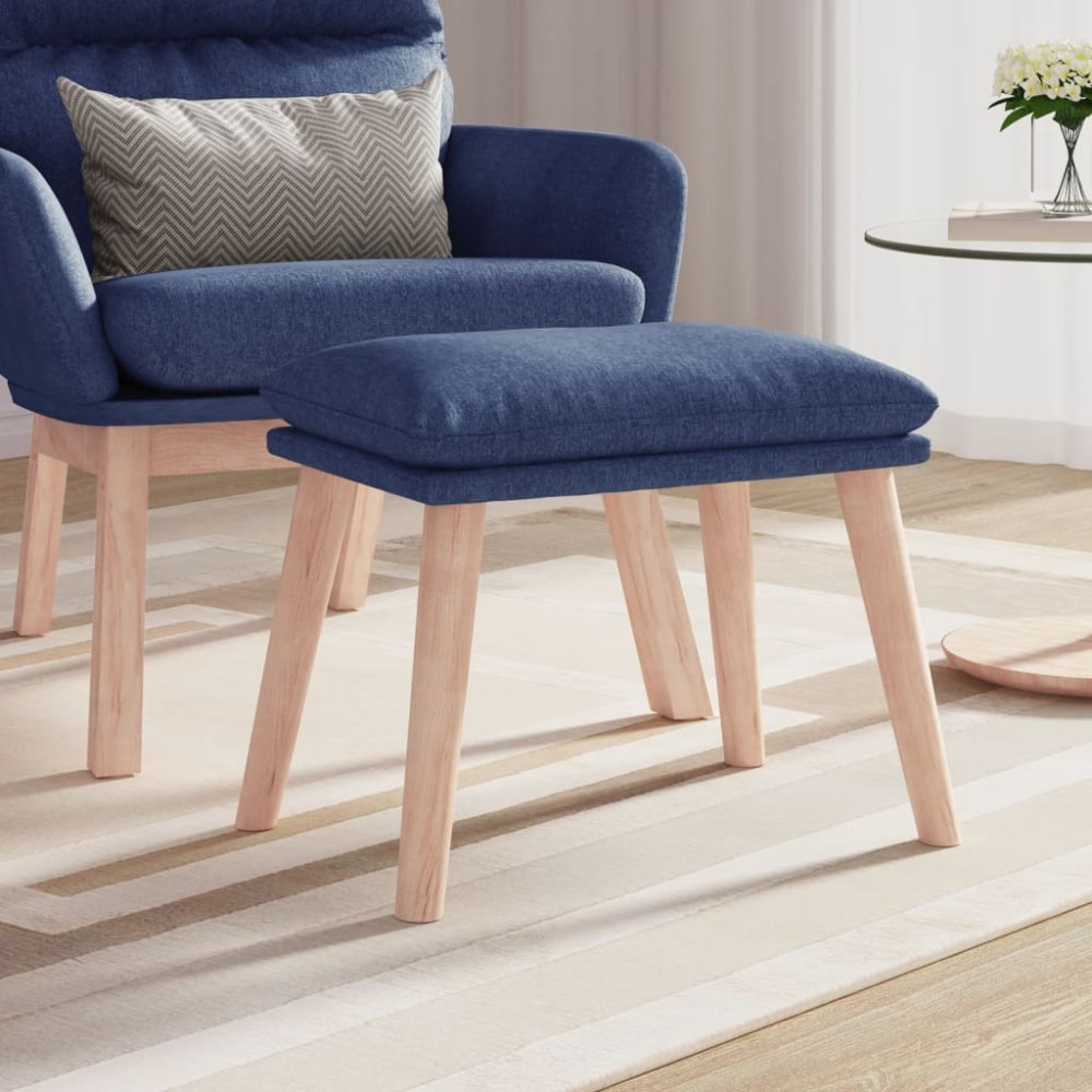 vidaXL Υποπόδιο Μπλε 45x29,5x35cm Υφασμάτινο 1 τεμ.