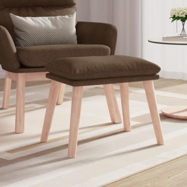 vidaXL Υποπόδιο Καφέ 45x29,5x35cm Υφασμάτινο 1 τεμ.
