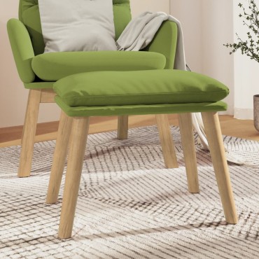 vidaXL Υποπόδιο Ανοιχτό Πράσινο 45x29,5x35cm Βελούδινο 1 τεμ.