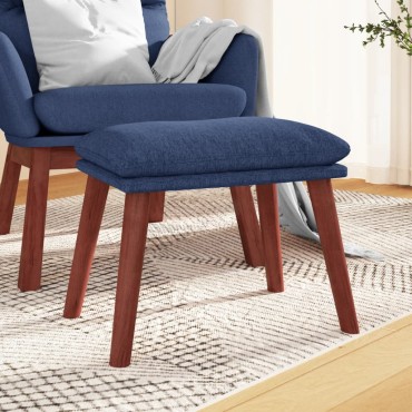 vidaXL Υποπόδιο Μπλε 45x29,5x35cm Υφασμάτινο 1 τεμ.