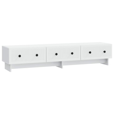 vidaXL Ντουλάπι TV Λευκό 147x34,5x30cm Επεξεργασμένο Ξύλο