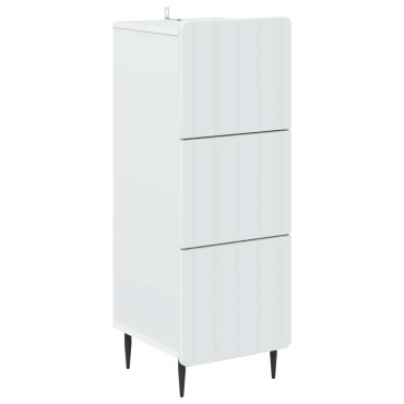 vidaXL Ντουλάπι με Συρτάρια Λευκό 33x34,5x92cm 1 τεμ.