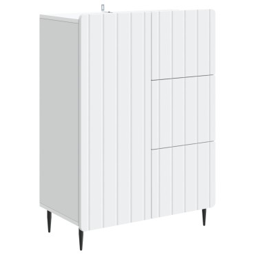 vidaXL Πλαϊνό γραφείο Λευκό 66x34,5x91,5cm Επεξεργασμένο Ξύλο 1 τεμ.