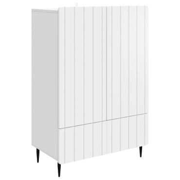 vidaXL Πλαϊνό γραφείο Λευκό 66x34,5x97cm Επεξεργασμένο Ξύλο 1 τεμ.