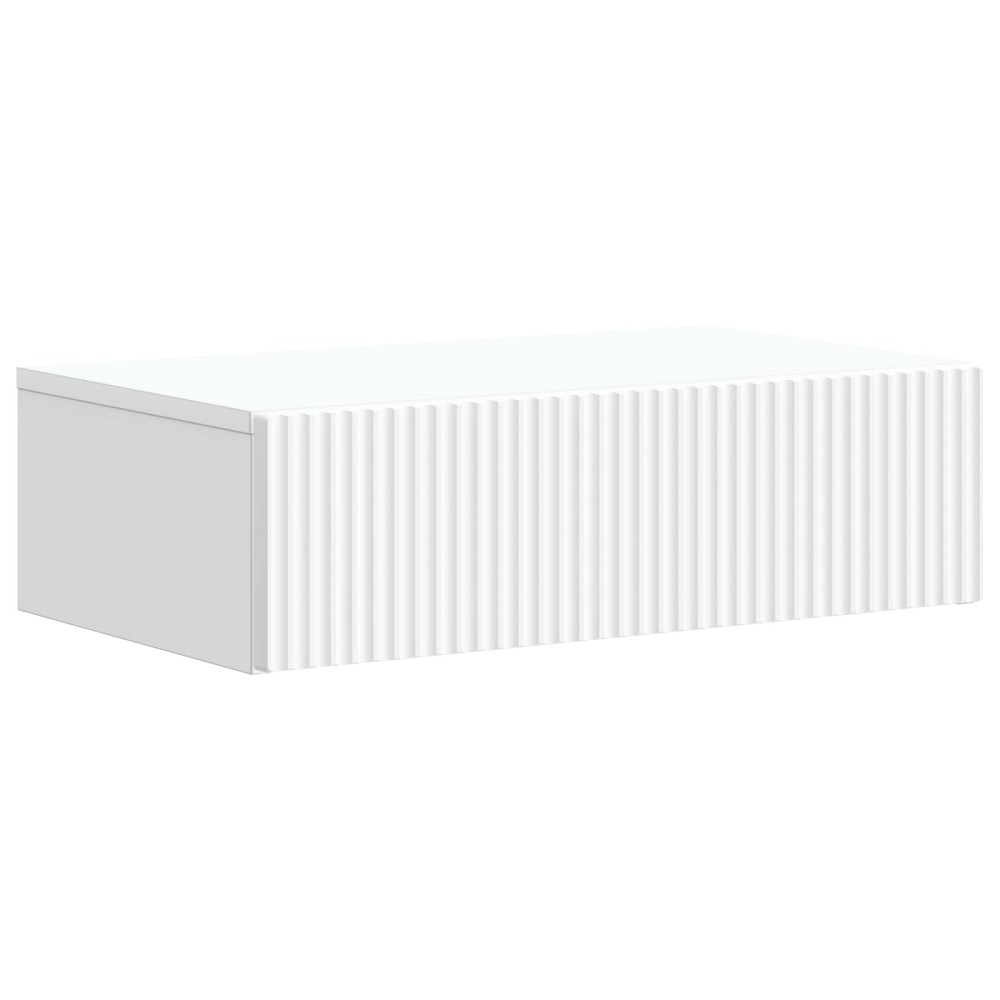 vidaXL Τραπεζάκι Τοίχου Λευκό 59x34,5x17cm Επεξεργασμένο Ξύλο