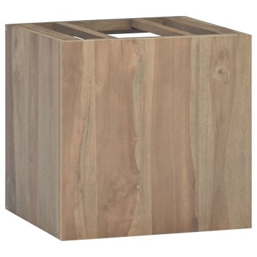 vidaXL Ντουλάπι Μπάνιου Επιτοίχιο 46x25,5x40cm από Μασίφ Ξύλο Teak 1 τεμ.