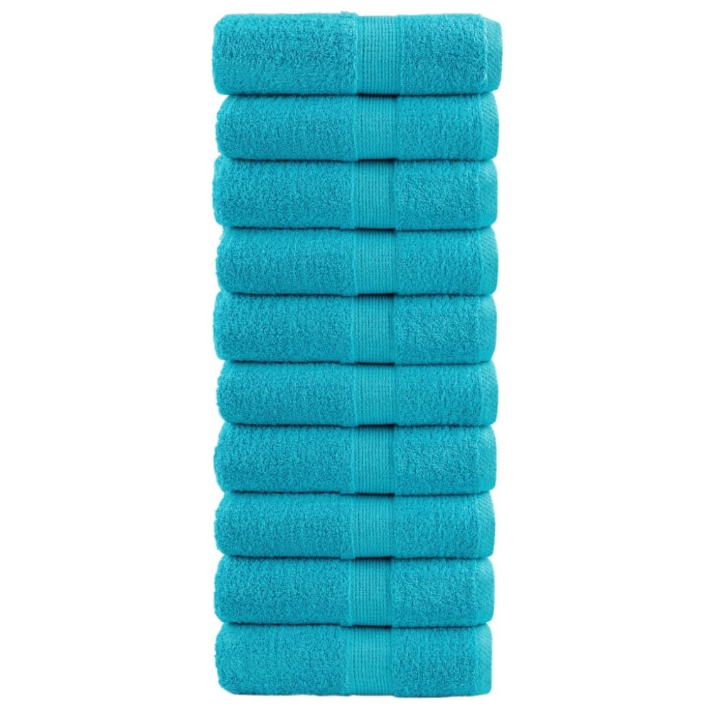 vidaXL Παντόφλες Premium SOLUND 10 τεμ. Τυρκουάζ 30x30 εκ. 600 γρ./τ.μ.