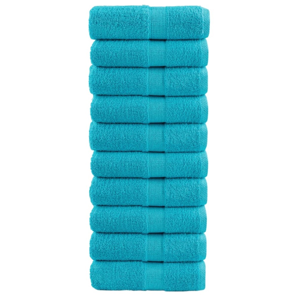 vidaXL Πετσέτες Ξενώνα Premium SOLUND 10 τεμ. Τυρκουάζ 30x50 εκ. 600 γρ./τ.μ. vidaXL Πετσέτες Ξενώνα Premium SOLUND 10 τεμ. Τυρκουάζ 30x50 εκ. 600 γρ./τ.μ.