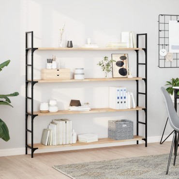 vidaXL Ράφια Πλωτά 2 τεμ. 160x20x2cm από Μασίφ Ξύλο Ακακίας χωρίς Επεξεργασία