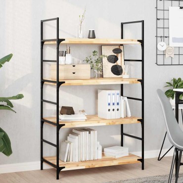 vidaXL Ράφια Πλωτά 2 τεμ. 80x40x4cm από Μασίφ Ξύλο Ακακίας χωρίς Επεξεργασία