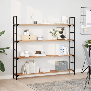 vidaXL Ράφια Πλωτά 2 τεμ. 160x20x2cm από Μασίφ Ξύλο Ακακίας με Φινίρισμα Λαδιού