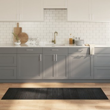 vidaXL Χαλί Ορθογώνιο Γκρι 60x200cm από Μπαμπού