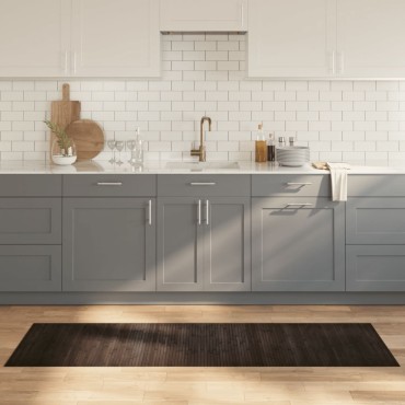 vidaXL Χαλί Ορθογώνιο Σκούρο Καφέ 60x200cm από Μπαμπού